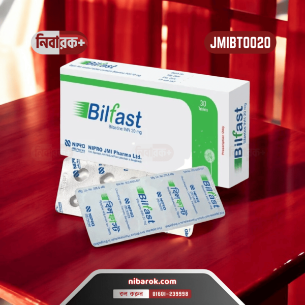 Bilfast 20mg Tablet Packaging