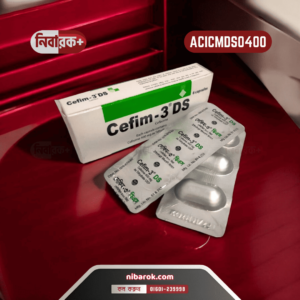 Cefim-3 DS blister pack showing capsules and detailed labeling.