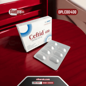 Bottle of Ceftid 400 tablets.