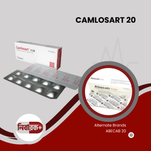 Camlosart 5/20 tablet blister pack.