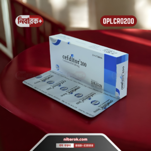 Cefditor 200mg antibiotic medicine packaging.