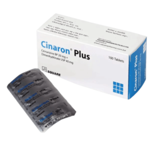 Cinaron Plus 20mg+40mg tablet packaging