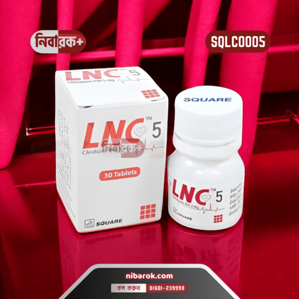 Image of a LNC 5 tablet packaging by Square Pharmaceuticals Limited.