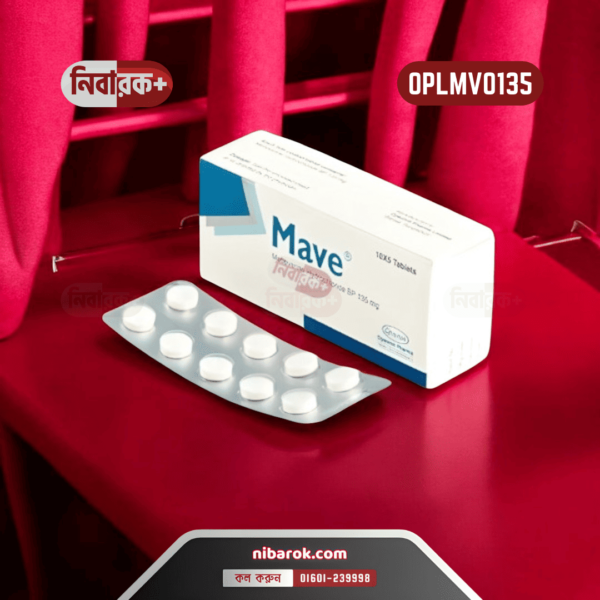 A package of Mave 135 tablets.