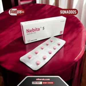 Nebita 5 mg tablet pack with medication and prescription details.