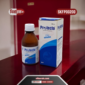 Bottle of Protecto oral suspension with packaging.