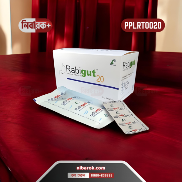 Blister pack of Rabigut 20 tablets