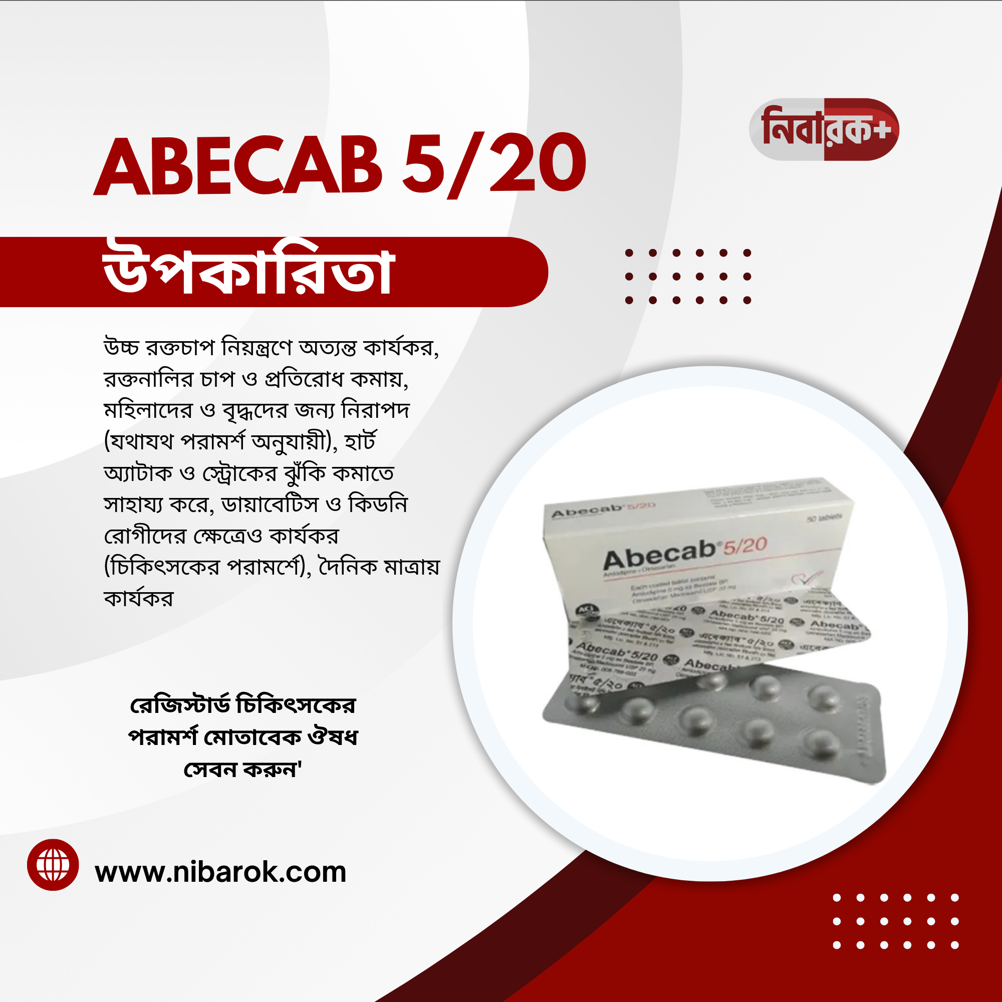 ABECAB 5/20 medicine box packaging