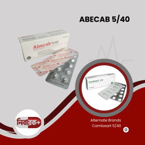 ABECAB 5/40 tablet strip front view