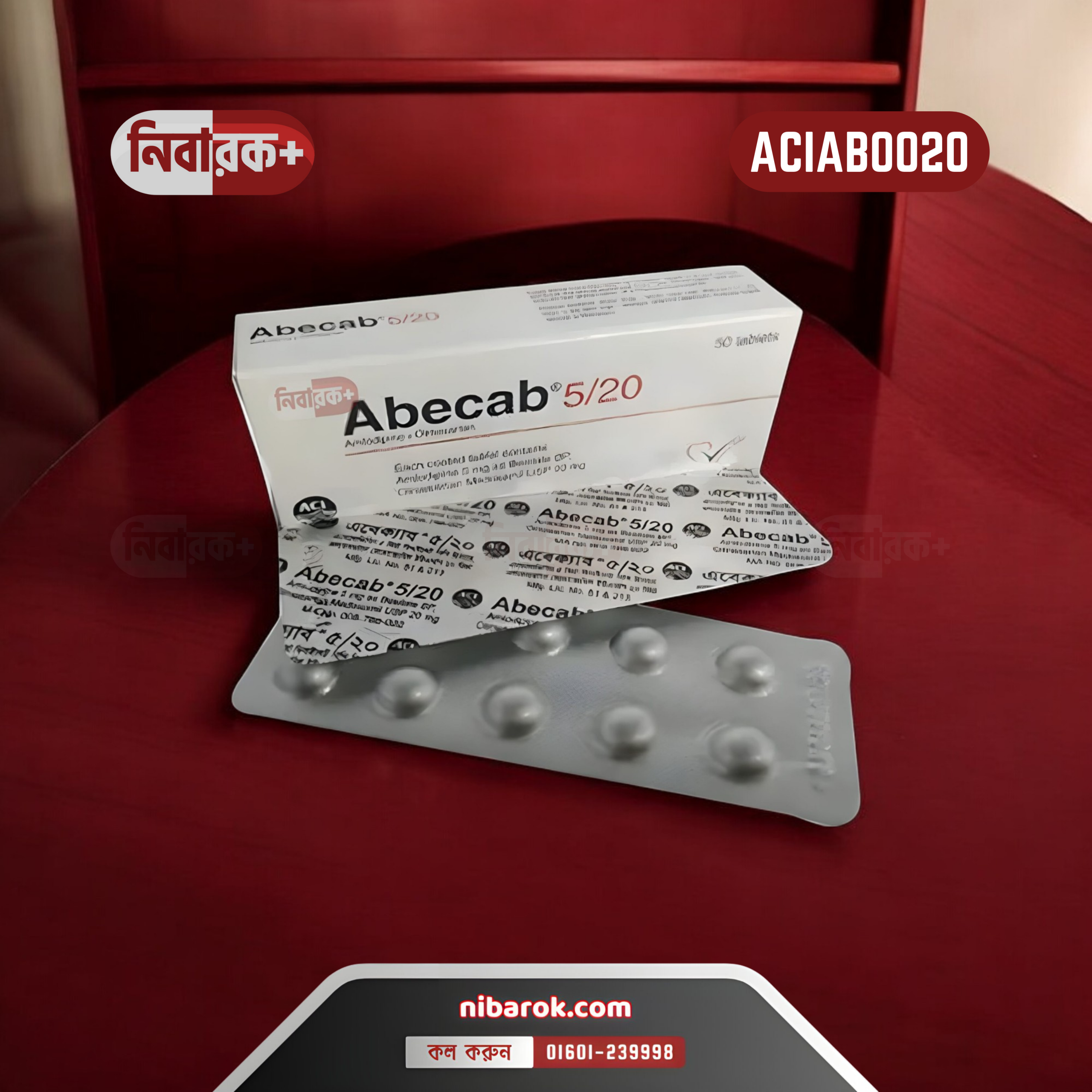ABECAB 5/20 dosage info and tablet