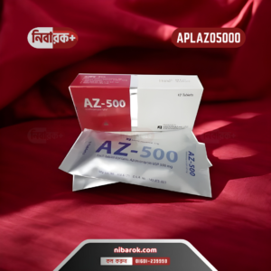 AZ-500 capsules by Aristopharma Ltd., a generic azithromycin 500mg antibiotic used for bacterial infections.