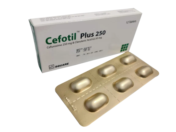 Cefotil Plus 250 tablet package.