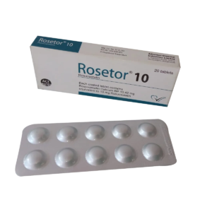 Rosetor 10mg tablet packaging by ACI Limited