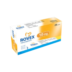 Rovex 10 tablet blister pack with Rosuvastatin 10mg