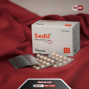 Image of Sedil tablets in packaging, produced by Square Pharmaceuticals Limited.