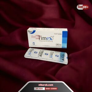 Image of Timex tablet packaging and informational leaflet.