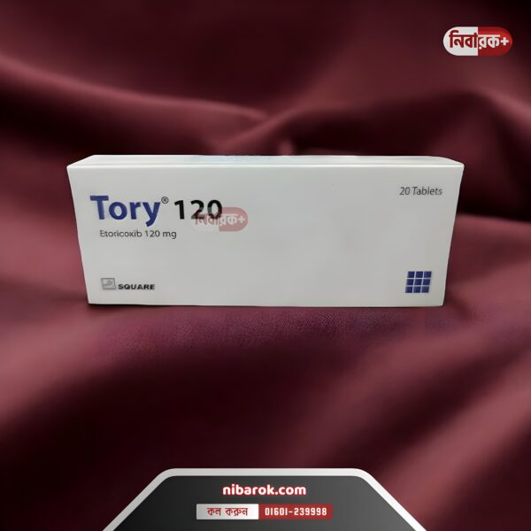 A pack of Tory 120 tablets from Square Pharmaceuticals Limited.