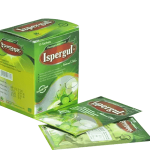 Sachet of Ispergul by Square Pharmaceuticals used for treating constipation with ispaghula husk.