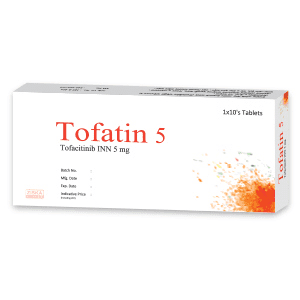 A blister pack of Tofatin 5 tablets by Ziska Pharmaceuticals.