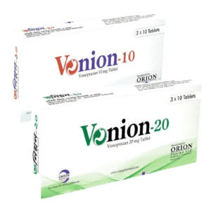 Vonoprazan 20 mg tablets in a blister pack.