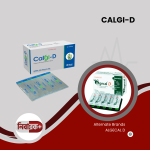CALGI-D tablet strip front view showing product name and dosage