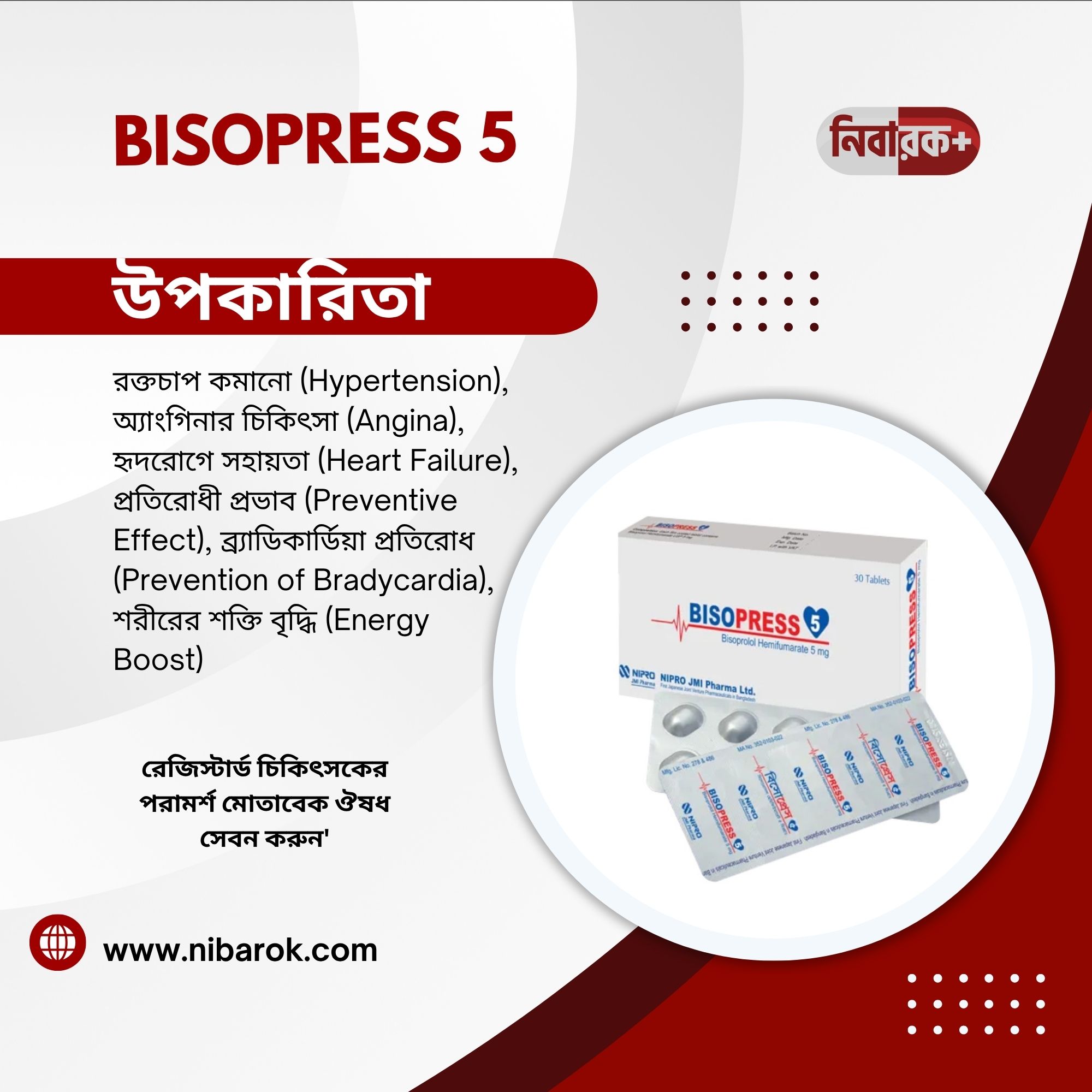 Bisopress 5 Tablets in Blister Pack