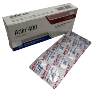 Arlin 400 Linezolid 400mcg tablets for severe bacterial infections."