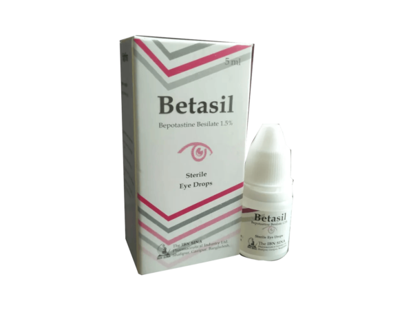 Betasil 5 ml Ophthalmic Solution - Antihistamine eye drops for allergic conjunctivitis.