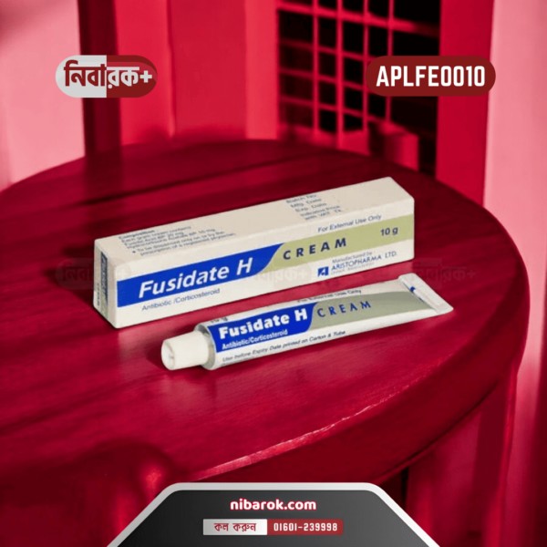 Image of Fusidate-H 10 cream, highlighting its antibacterial and anti-inflammatory properties.