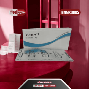 Image of Montex 5 tablets, showcasing the packaging and product details.