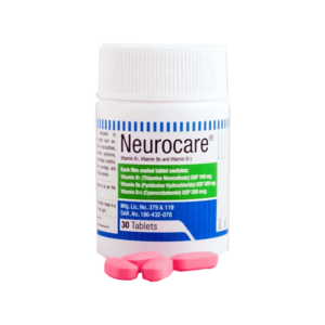 Neurocare vitamin B1, B6, and B12 tablet bottle by Beximco Pharmaceuticals Ltd.