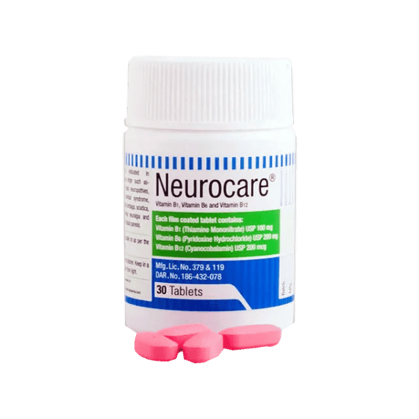 Neurocare vitamin B1, B6, and B12 tablet bottle by Beximco Pharmaceuticals Ltd.