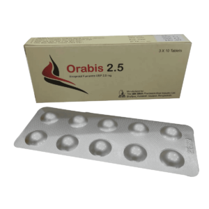 Orabis 2.5 tablet pack by Ibn Sina Pharmaceuticals."