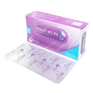 "Xelpro Mups 20 tablet for acid reflux and GERD relief, packaging from Pharmasia Limited."