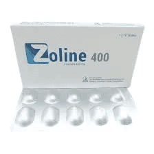 Zoline 400 Linezolid 400mg tablet box