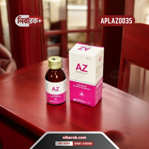Az 35 ml Suspension bottle by Aristopharma Ltd. displayed on a white background.