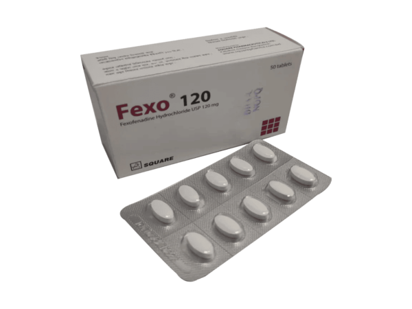 Fexo 120 tablet packaging - Square Pharmaceuticals