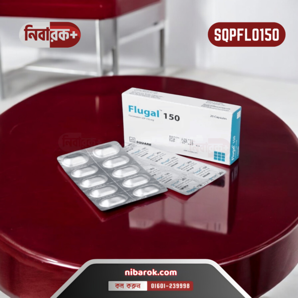 Flugal 150 antifungal capsule by Square Pharmaceuticals for treating fungal infections.