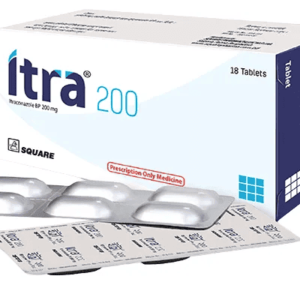 Itra 200 Tablet - Antifungal medication from Square Pharmaceuticals with Itraconazole 200 mg, designed to treat fungal infections.