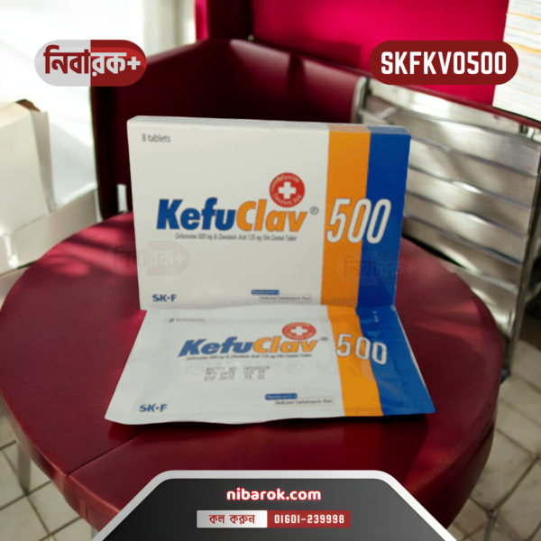 KefuClav 500 - Tablet with Cefuroxime Axetil and Clavulanic Acid for bacterial infection treatment