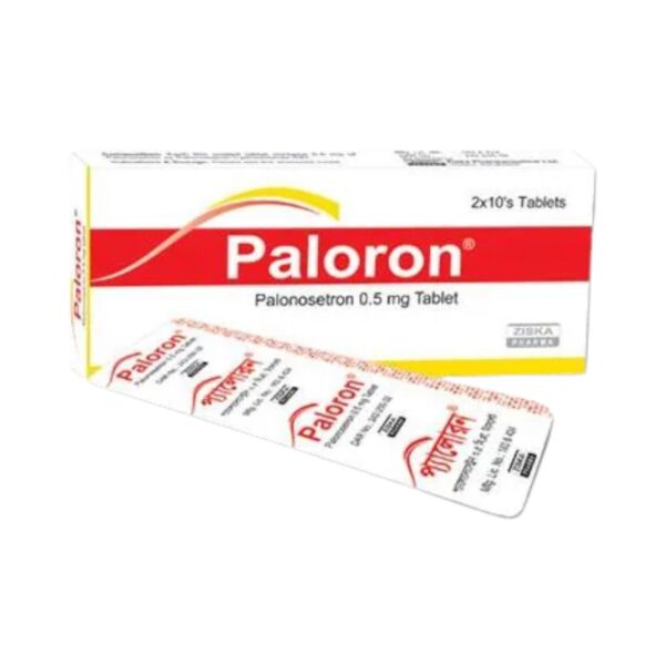 Paloron tablet strip by Ziska Pharmaceuticals featuring Palonosetron 0.50 mg