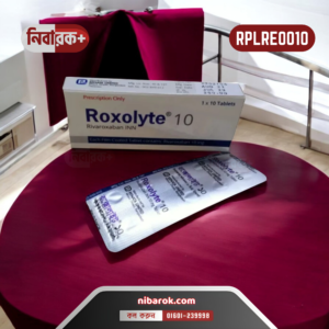 A pack of Roxolyte 10mg tablets with branding from Renata Pharma Ltd.