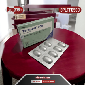 Turbocef 500mg tablets in blister packaging with a clear label of Beximco Pharmaceuticals Ltd.