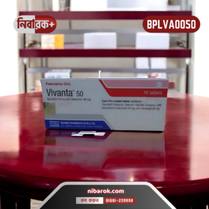 A blister pack of Vivanta 24/26 tablets placed next to a medical prescription.