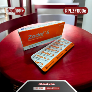 Zodef 6mg tablet pack by Renata Limited, used for inflammatory and autoimmune disorders.