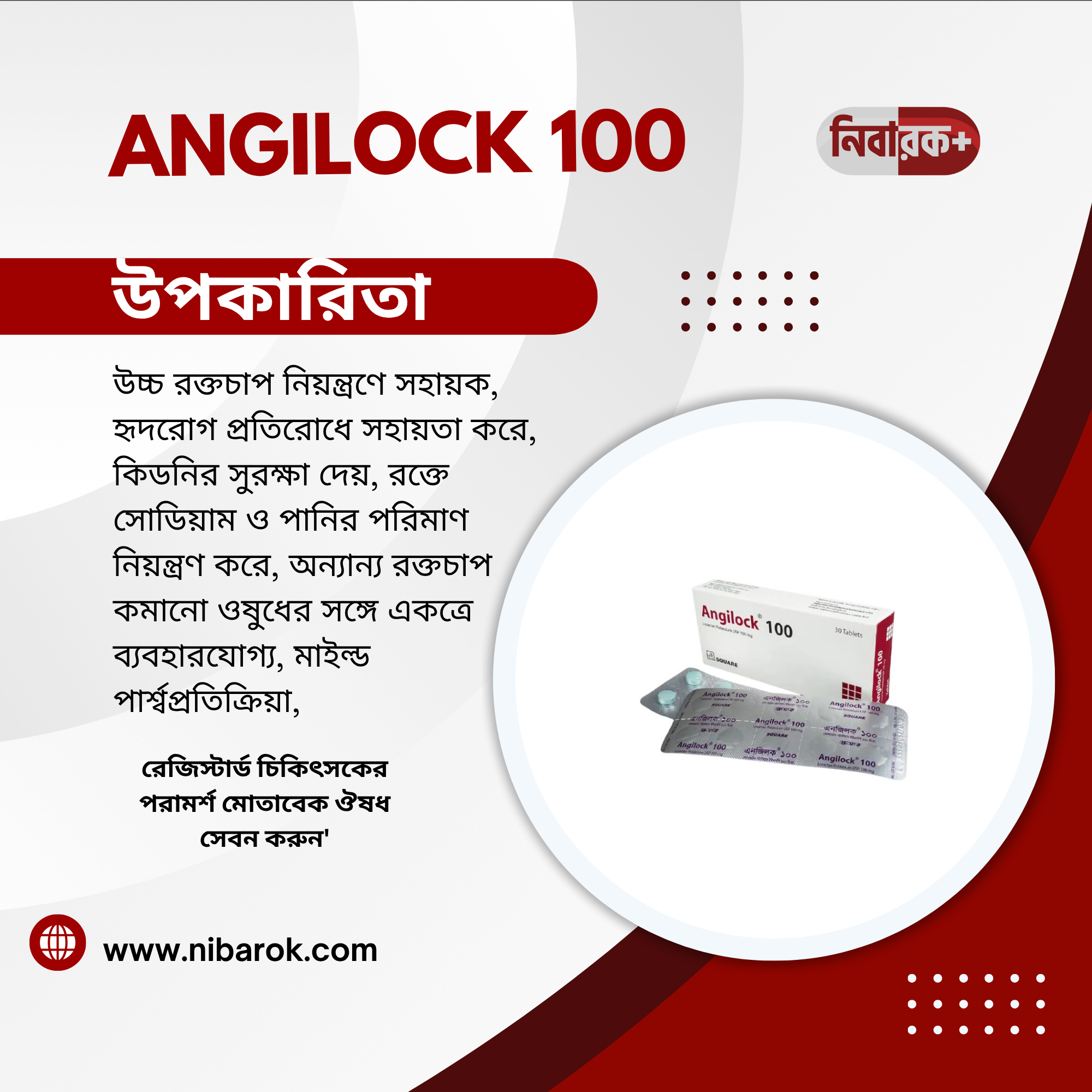 ANGILOCK 100 – Kidney Protection for Diabetic Patients