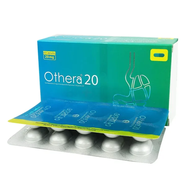 Image of a blister pack containing Othera 20 capsules, clearly labeled with dosage and branding by ACI Limited.