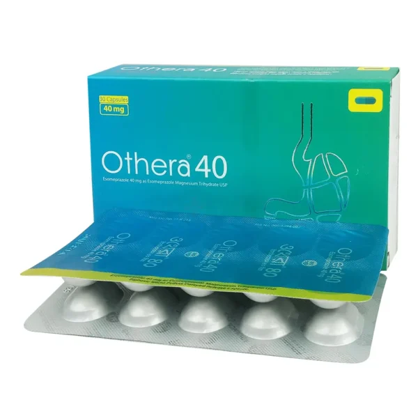 Image of a blister pack containing Othera 40 capsules, clearly labeled with dosage and ACI Limited branding.