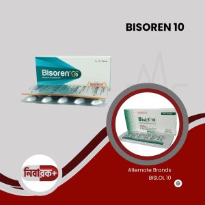 Bisoren 10 Tablet Packaging