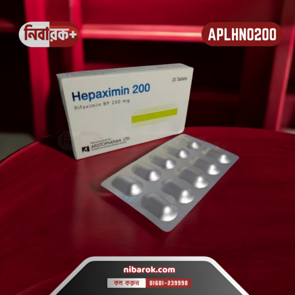 Hepaximin 200 Rifaximin 200mg tablet by Aristopharma Ltd.